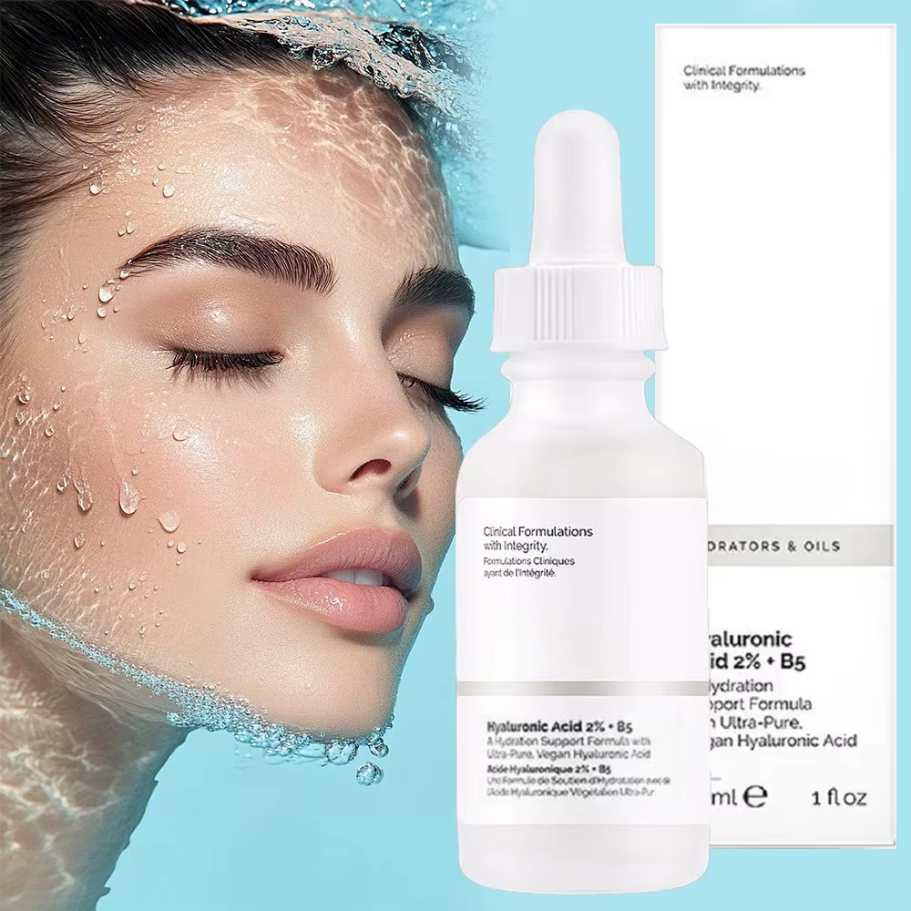 Sérum à 2% d'acide hyaluronique + B5, hydratant et nourrissant longue durée, soulage la sécheresse, 