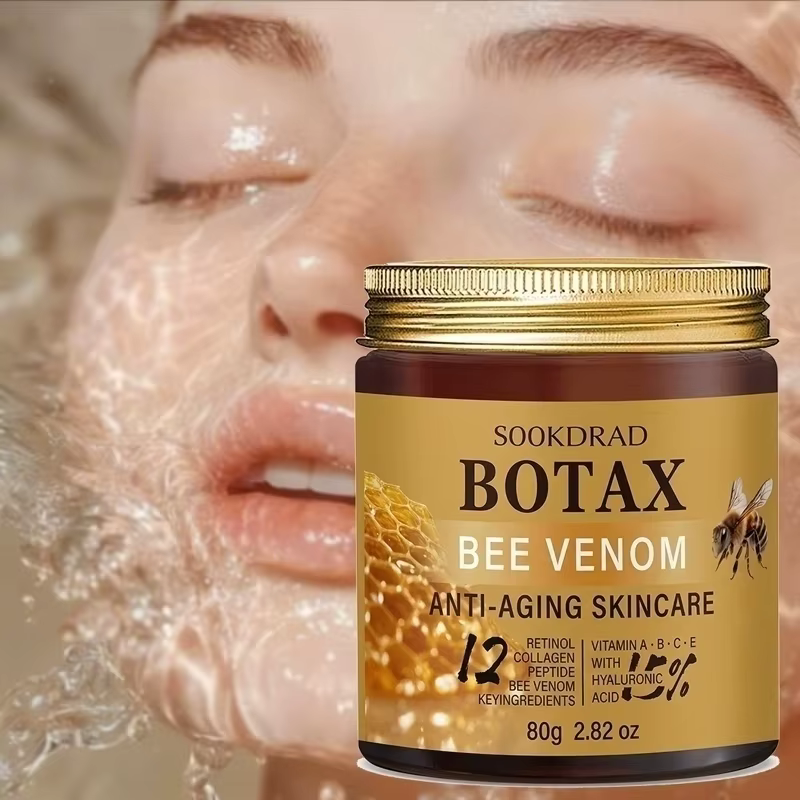 Crème au venin d'abeille, collagène, 15% d'acide hyaluronique, hydratante, visage et cou, unisexe, t