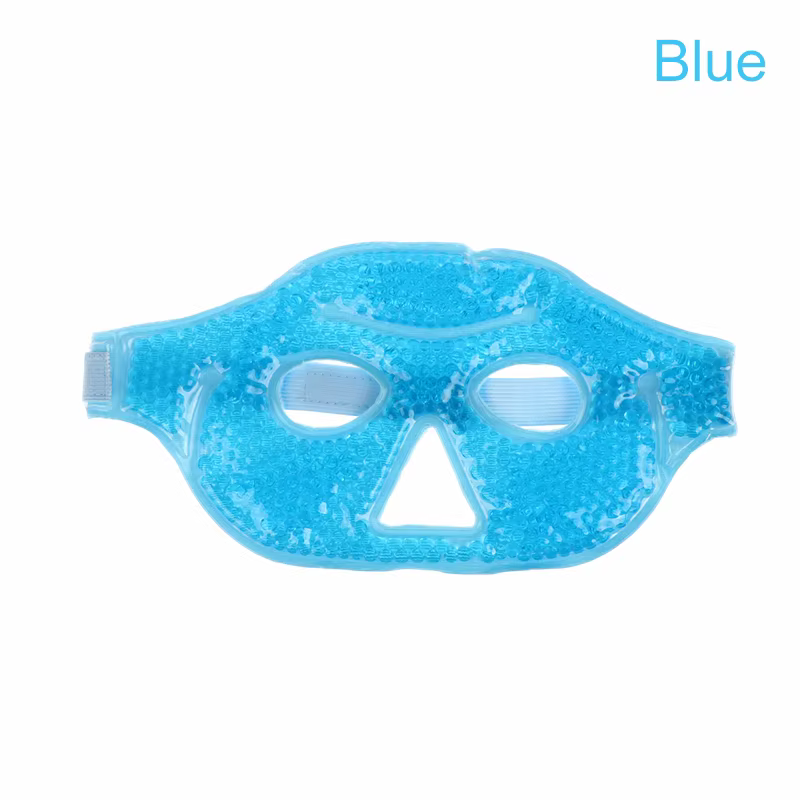 Masque pour les yeux rafraîchissant réutilisable Visible avec perles de Gel compresse pour les yeux 