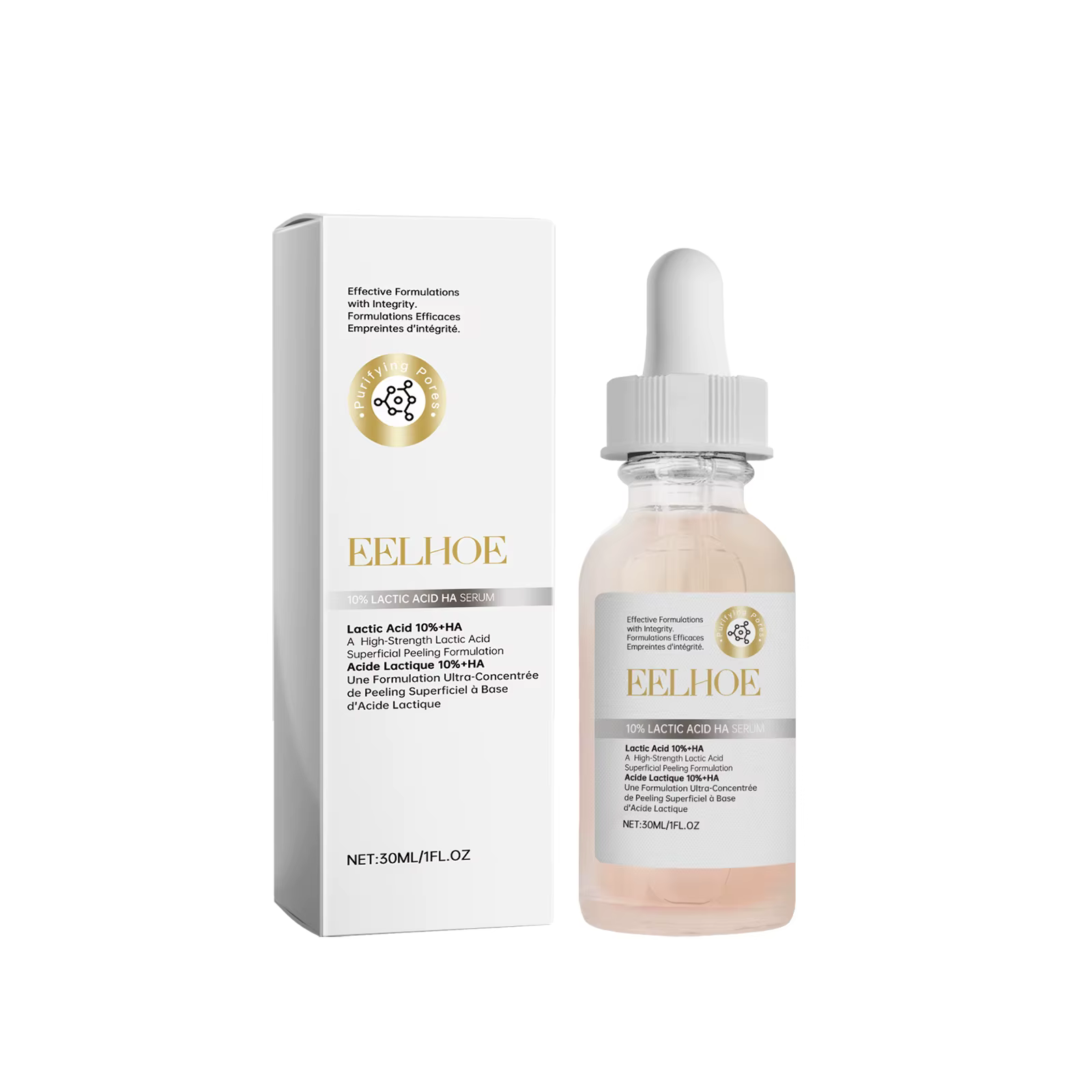 EELHOE acide hyaluronique sérum visage nourrissant en profondeur peau raffermissant l'acide lactique