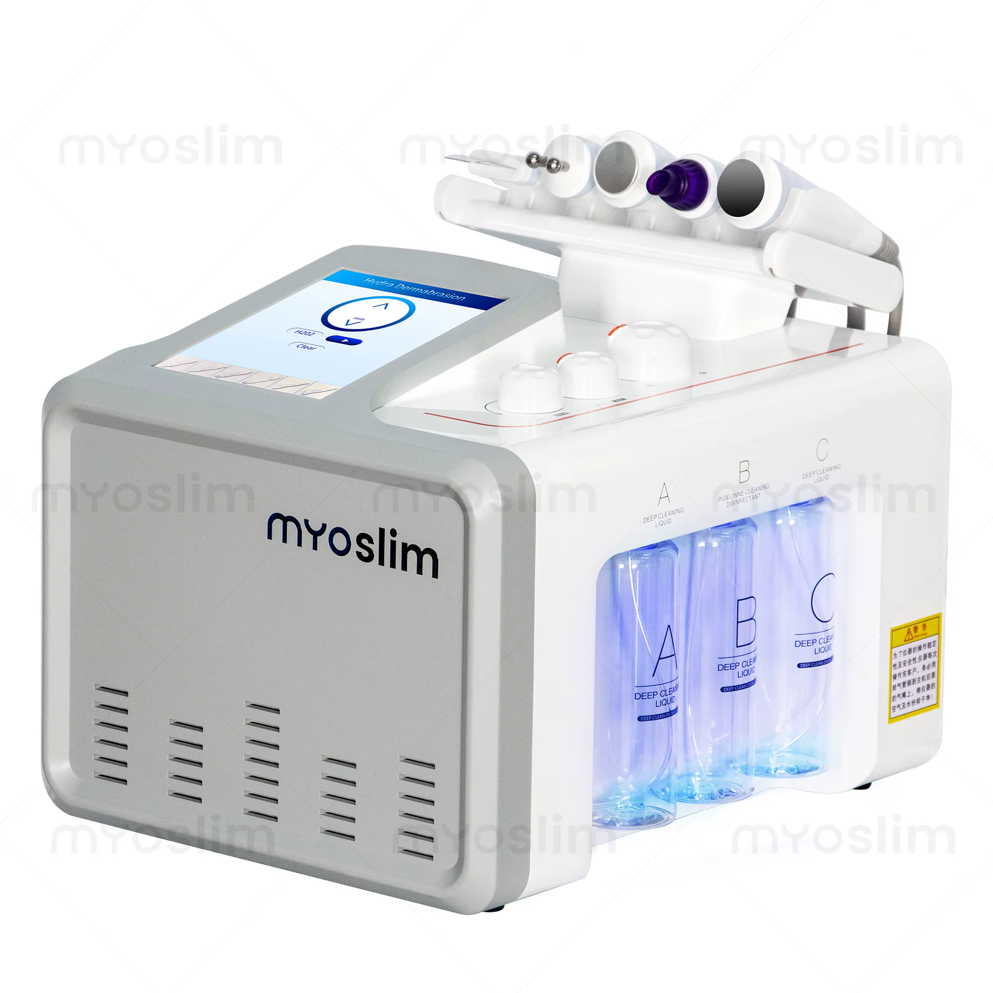 Appareil de nettoyage facial Hydra Dermabrasion 6 en 1, appareil de beauté à l'hydrogène et à l'oxyg