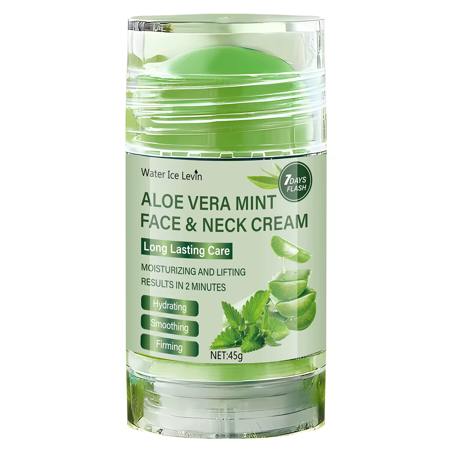 Crème raffermissante pour le visage à l'aloe vera 45g, essence naturelle d'aloe vera, douce et respe