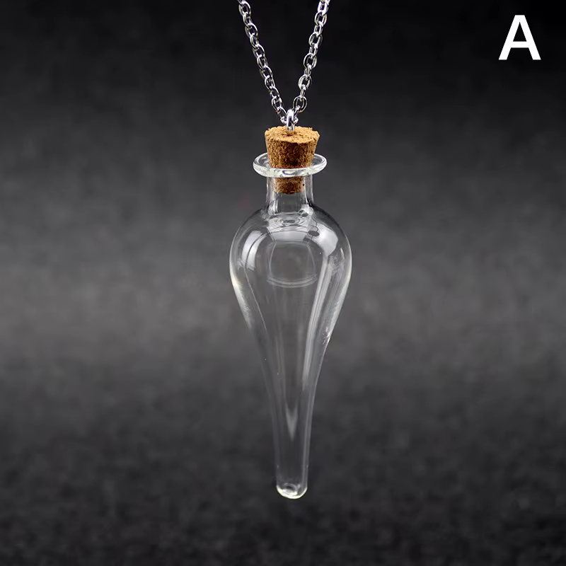 Bouteille de Potion en Verre Liquide Magique, Porte-Bonheur, Pendentif, Décoration de la Maison