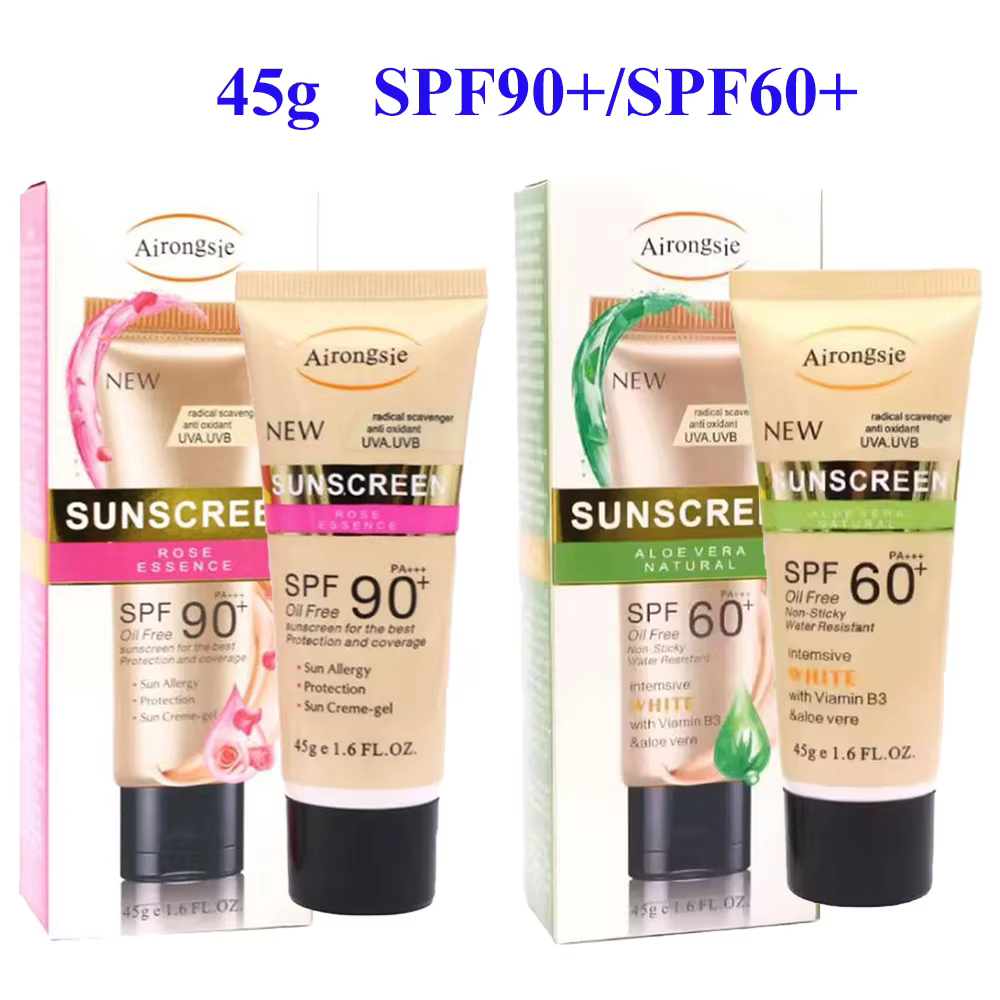 45g crème solaire pour le visage SPF 60/SPF 90 crème solaire de Protection UV hydratante peau corps