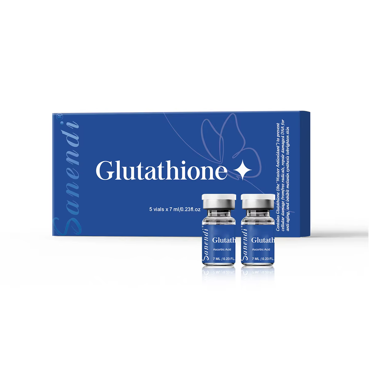 Sanendi PDRN Saumon ADN VITAMINE C Glutathion Peau Sensible Muscle Éclaircissement et anti-âge Utili