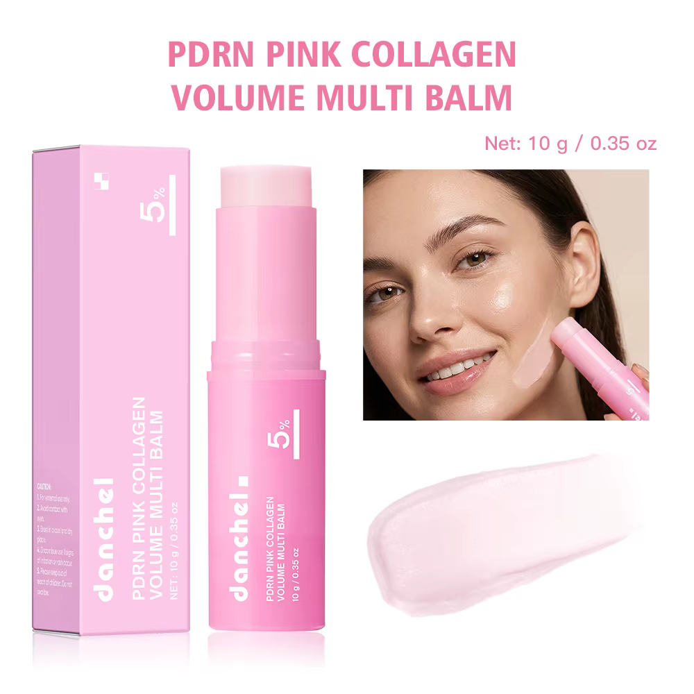 Baume multi-volumes PDRN au collagène rose, anti-âge, raffermissant, anti-rides pour les yeux, le co