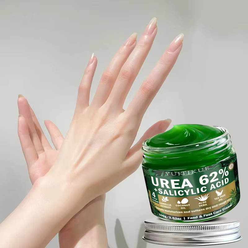 Crème pour les mains et les pieds YUITIKUE à l'urée 62% + acide salicylique |   Hydrate en profondeu