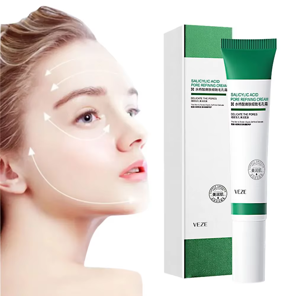Crème pour le visage à l'acide salicylique, rétrécit les pores, rajeunit, hydratant, nourrissant, él
