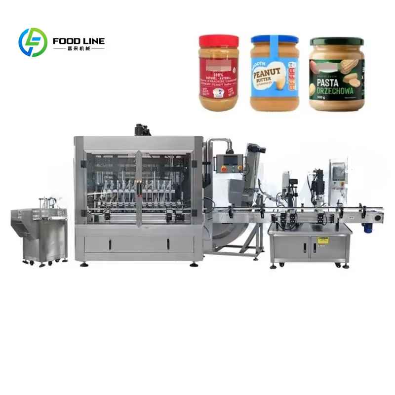 Ligne de remplissage automatique personnalisable pour pâte d'arachide, pâte de sésame, sauce au bœuf