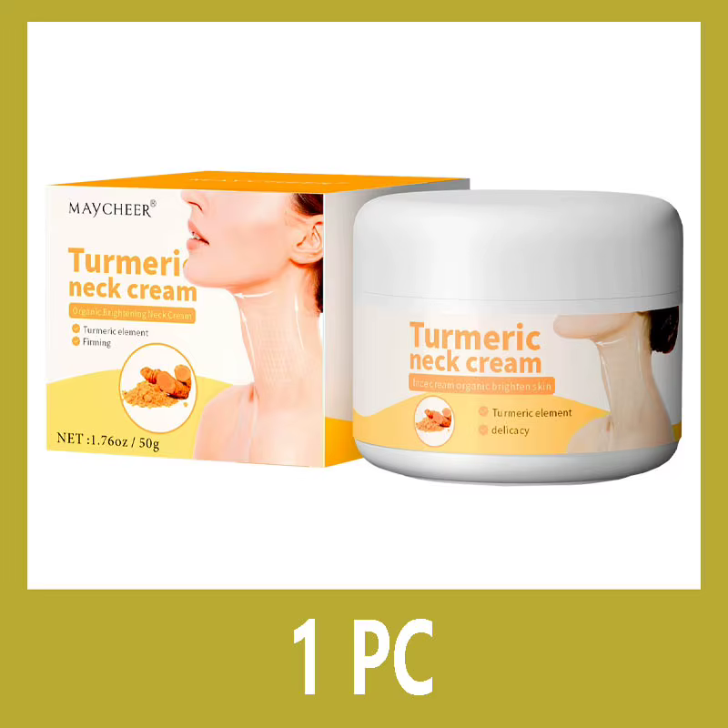 Crème pour le cou au curcuma, élimine les rides, Anti-âge, raffermissant, blanchissant, hydratant, n