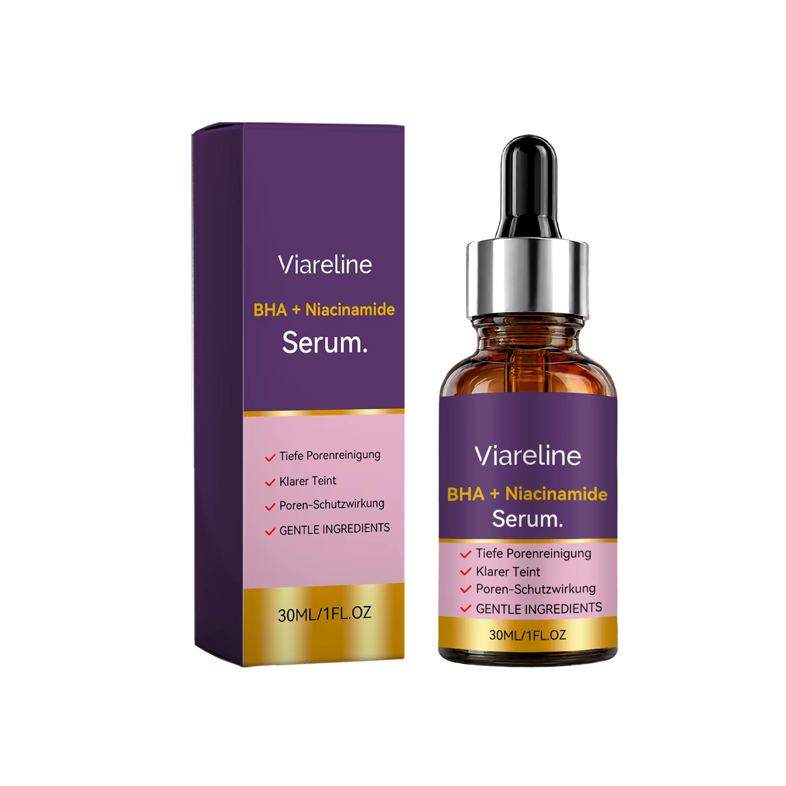Sérum à l'acide salicylique et à la niacinamide pour éclaircir la peau, la rendre éclatante, élimine