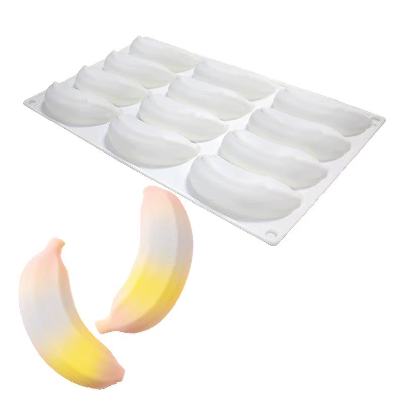 Moule en silicone à 6/12 cavités pour pudding au chocolat, desserts, pâtisseries françaises, bougies