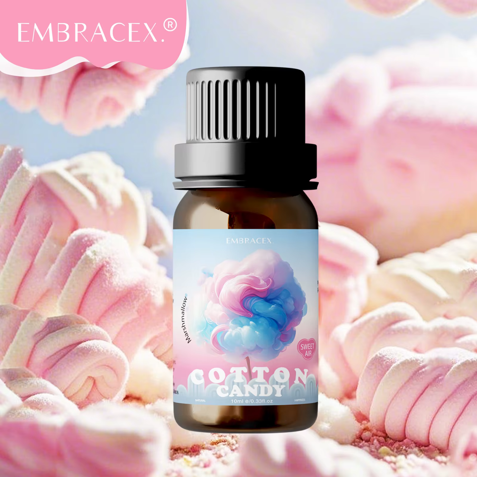 Huiles parfumées à la guimauve/à la barbe à papa de 10 ml, huiles essentielles sucrées longue durée,