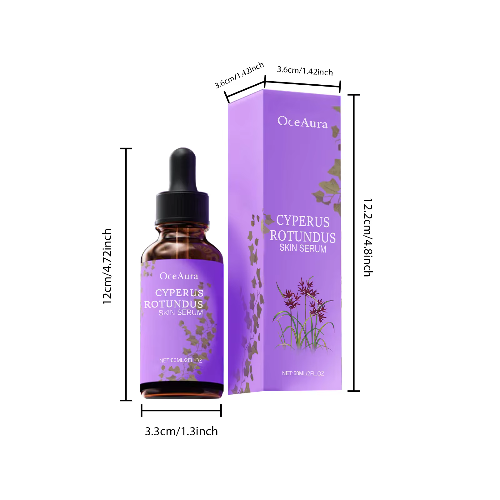 Sérum pour la peau au Cyperus Rotundus, nourrissant, apaisant, inhibant la repousse des poils, hydra