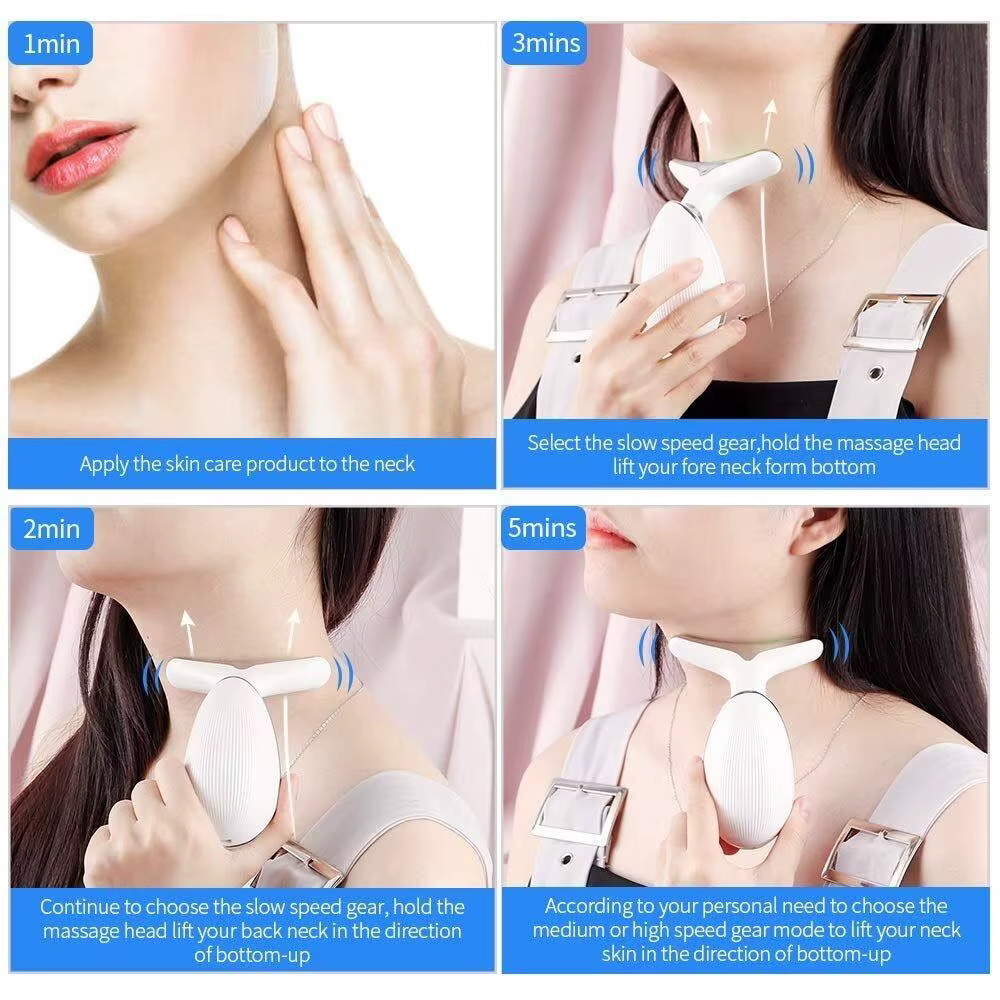 Appareil de Lifting du visage, Massage du cou et des yeux, introducteur, rajeunissement de la peau à