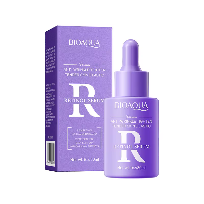 BIOAOUA Sérum Rétinol Hydratant Anti-Âge Anti-Rides Reafirmant et Éclaircissant Le Ton de la Peau 30