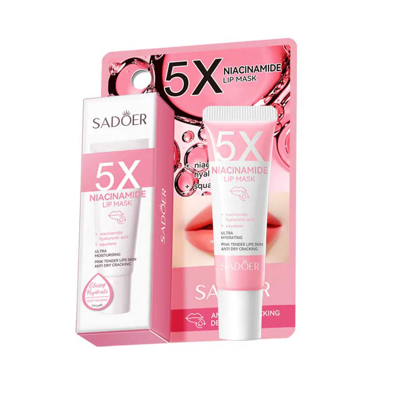 Masque pour les lèvres repulpant en Niacinamide 5X – Hydratation intense et anti-séchage pour les lè