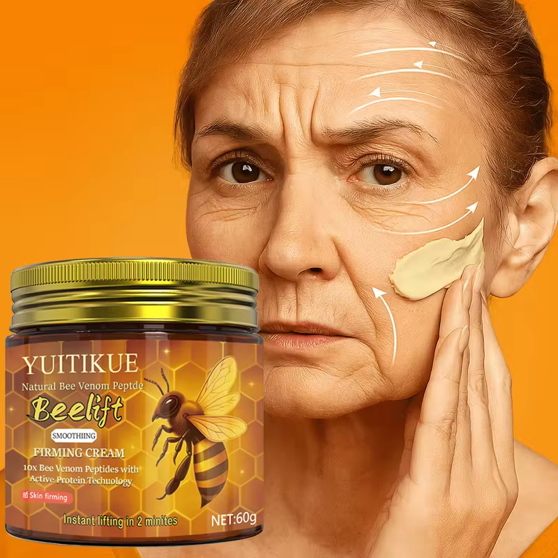 Crème raffermissante au peptide de venin d'abeille naturel avec 10 peptides de venin d'abeille et pr