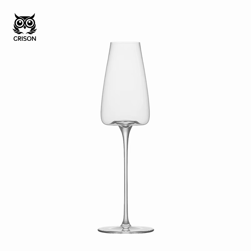CRISON-Verres de Cocktail à Champagne en Forme de Flûte en Verre de Clip Ultra-Mince, Faits à la Mai