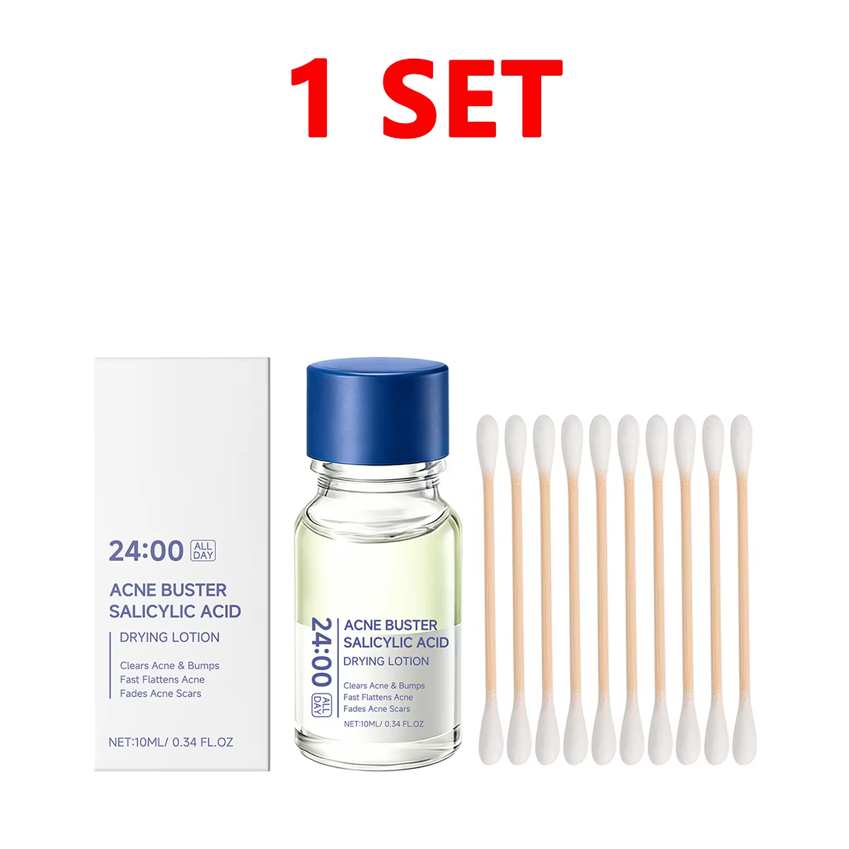 Sérum Traitant l'Acné à l'Acide Salicylique et Niacinamide – Correcteur de Taches, Soulagement des B