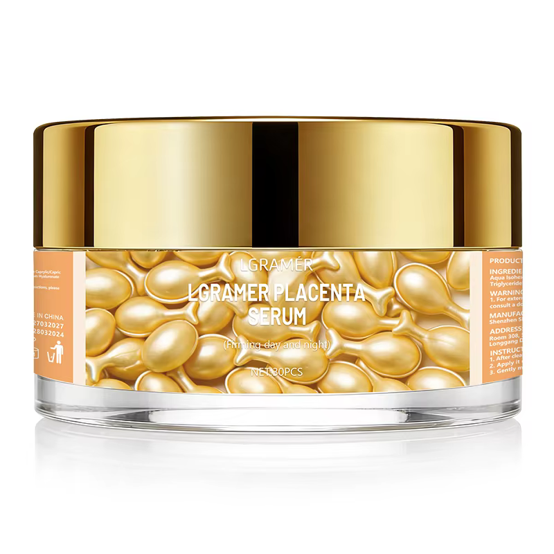 30/60/120 Capsules d'Essence Visage Hydratante en Profondeur à la Vitamine E, Hydrate et Lisse la Pe