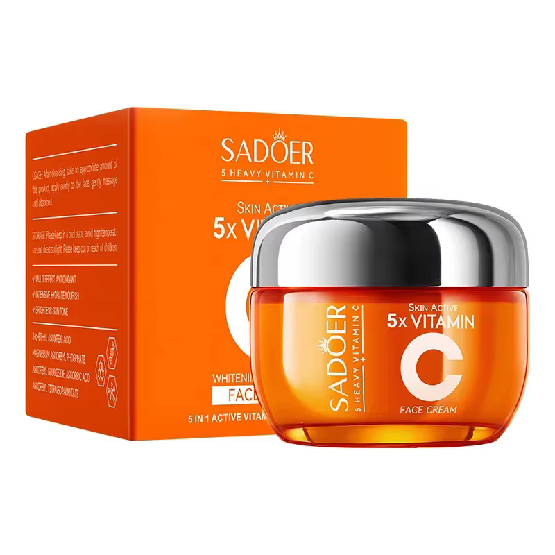 SADOER vitamine C crème pour le visage soin du visage raffermissant hydratant éclaircissant crèmes p