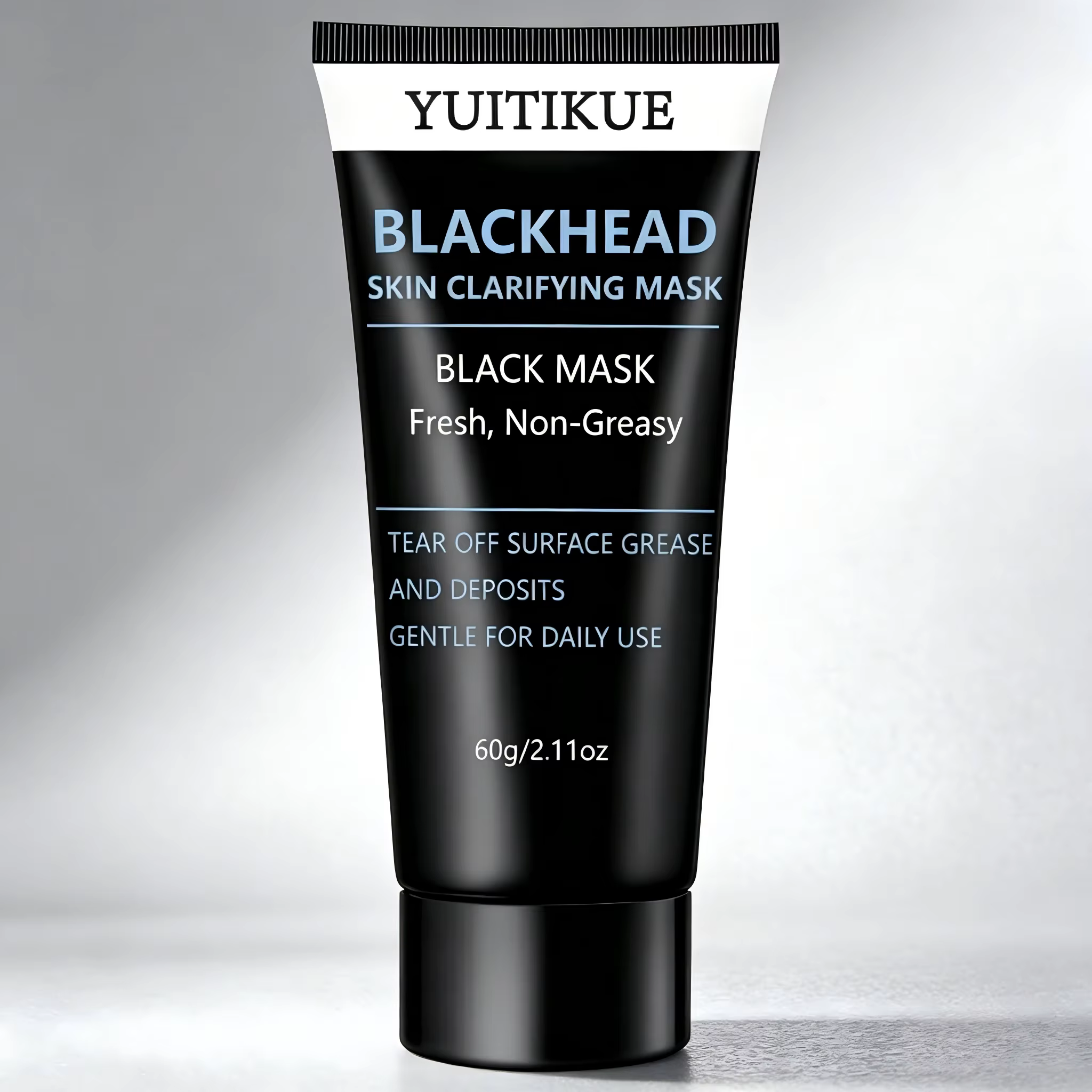 Masque clarifiant pour la peau YUITIKUE contre les points noirs 60g, masque décolleur doux, élimine