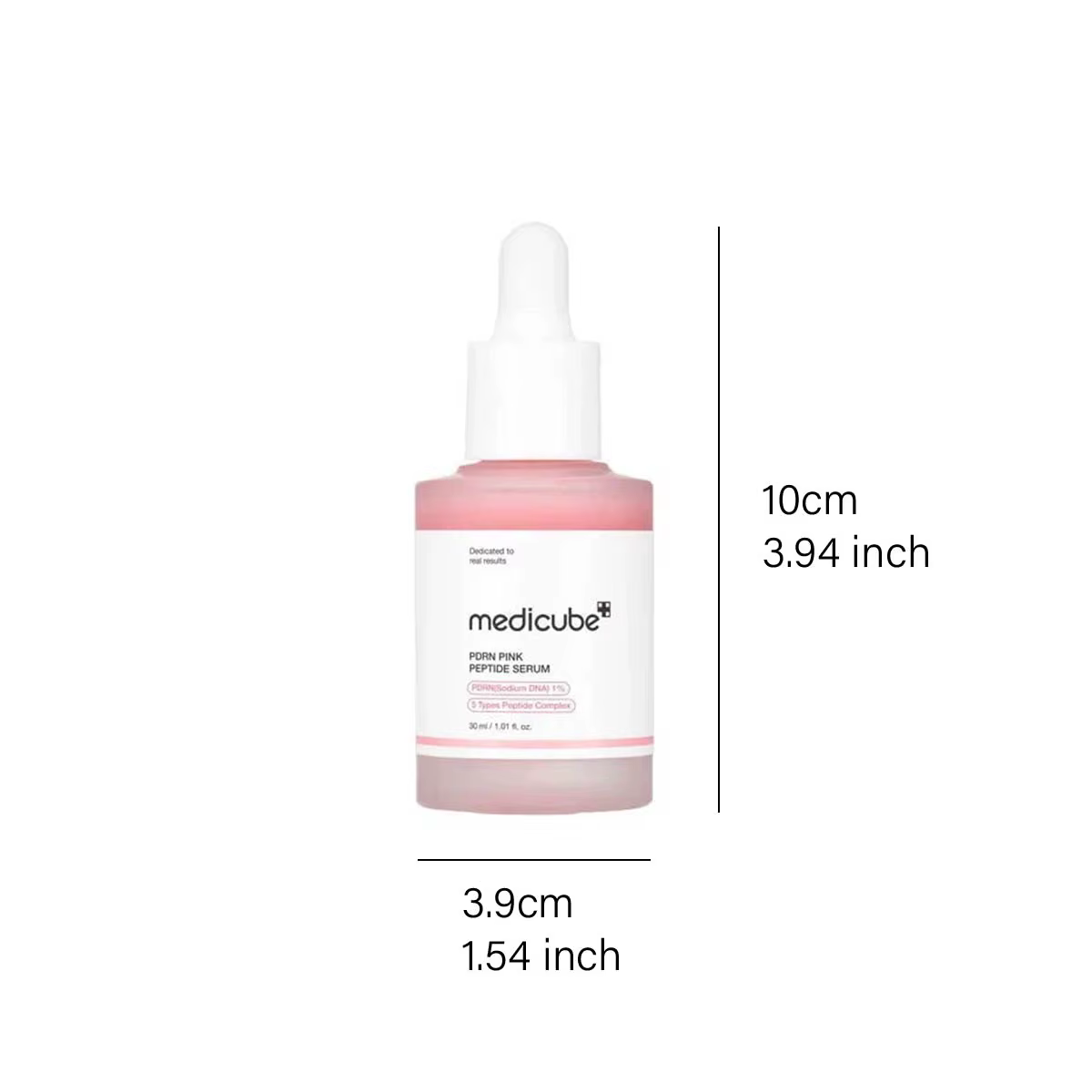 Sérum peptidique rose Medicube Salmon DNA PDRN, Texture sérum, ingrédients réparateurs complexes, Li