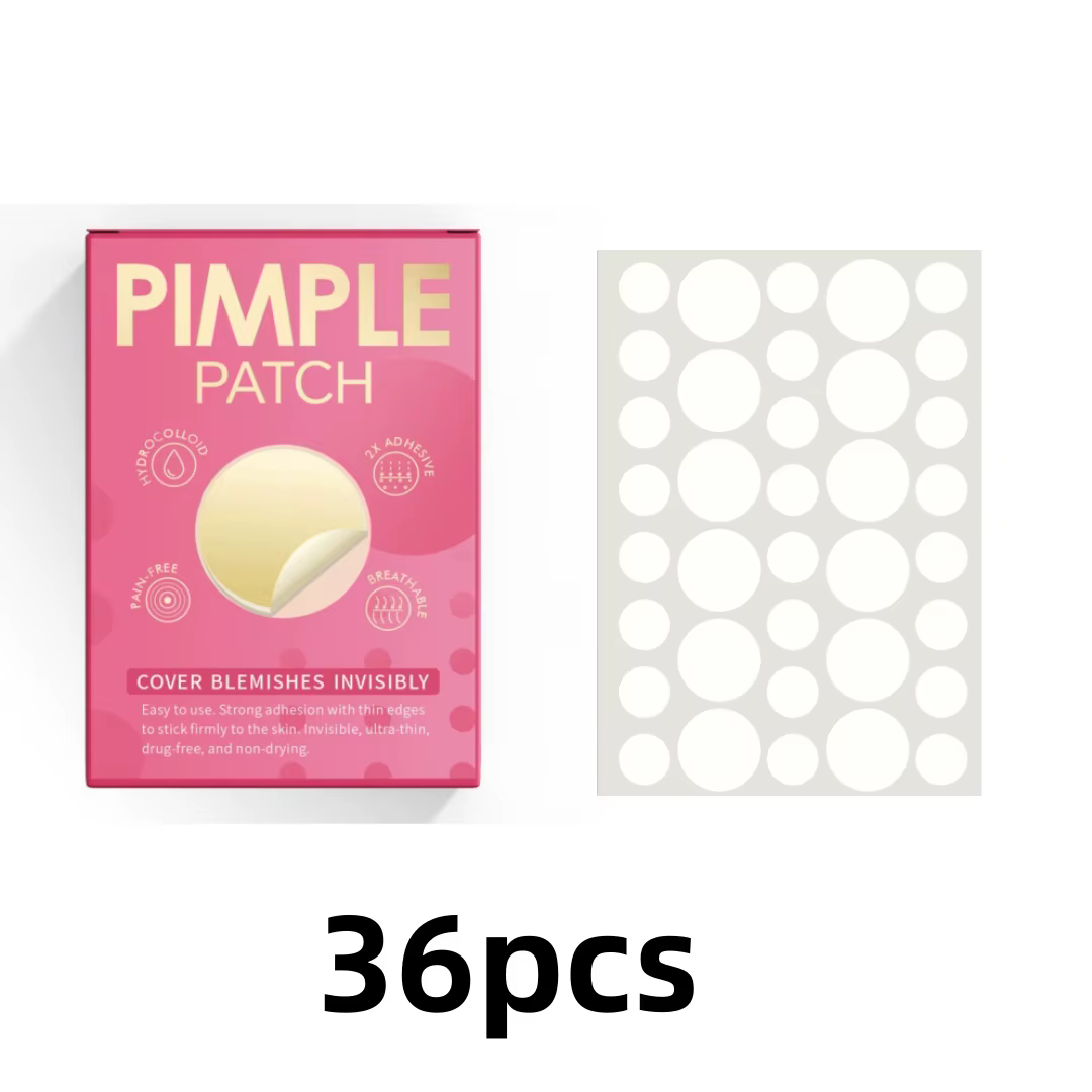 36 patchs hydrocolloïdes contre l'acné – Absorbant le Pus & Oil, réduit les rougeurs, ajustement inv