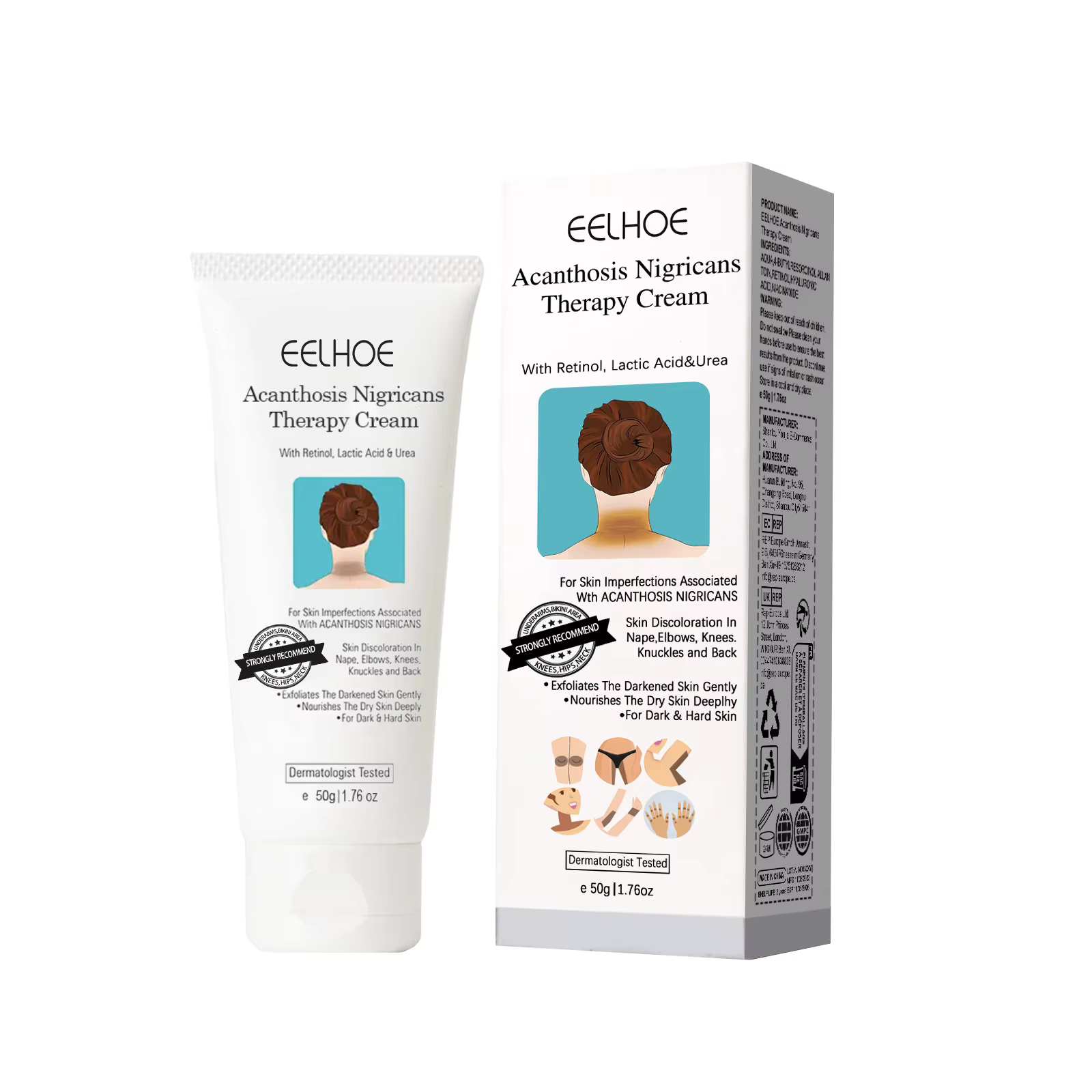 Crème blanchissante éclaircissante pour la peau foncée, produits de soins hydratants pour le cou, le