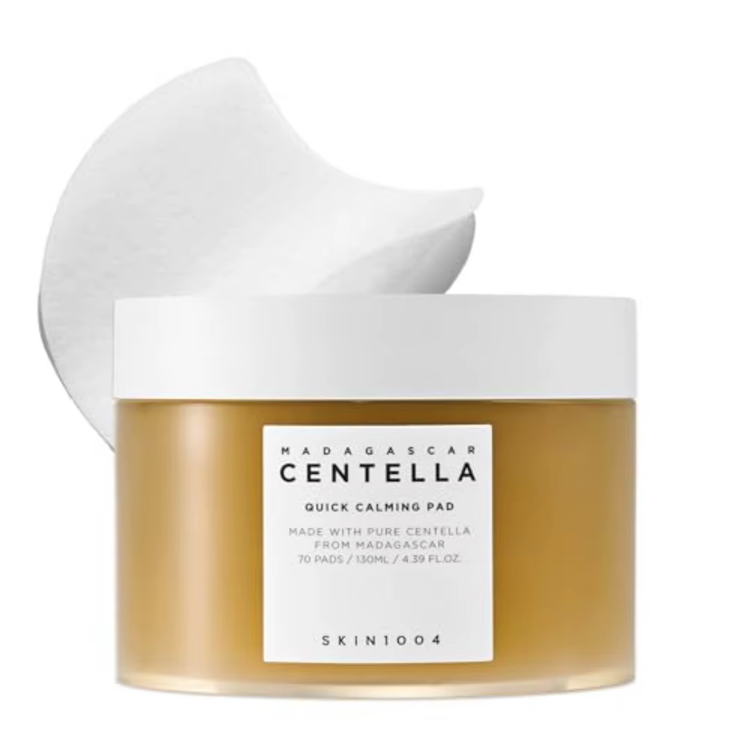 SKIN1004 Centella Quick Calming Pad 70 Pads, tampons tonifiants pour peaux sensibles sujettes à l'ac