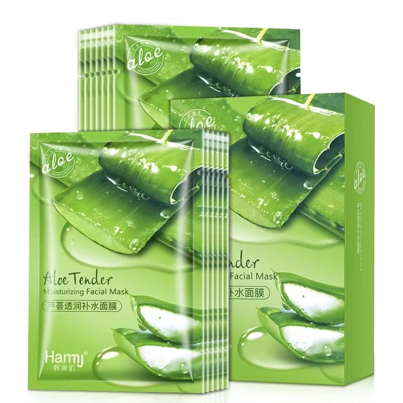 Masque facial en Gel d'aloe Vera naturel, 10 pièces, élimine le contrôle de l'acné, réapprovisionnem
