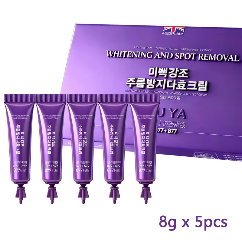 Crème Éclaircissante Visage Unifiante Anti-Taches Réductrice de Taches de Rousseur Crème Liftante Ra
