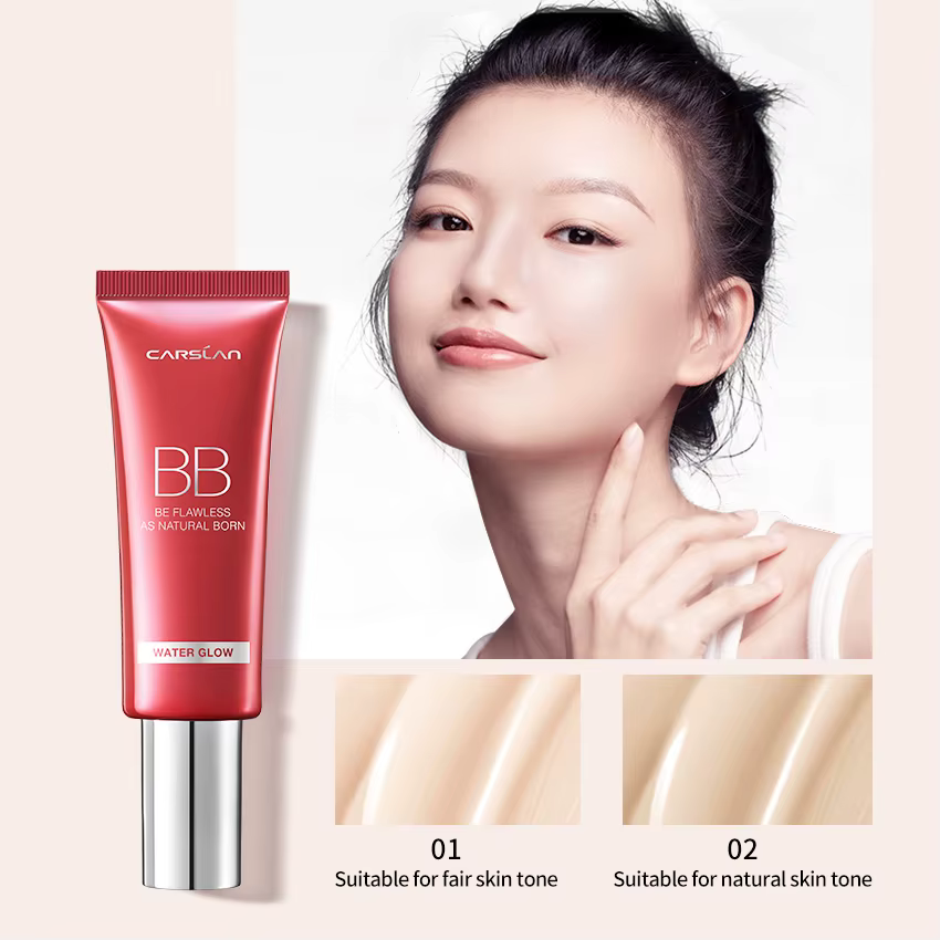 CARSLAN – BB crème correctrice hydratante à base de plantes, liquide de blanchiment, fond de teint,