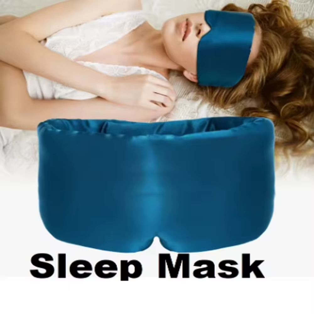 Masque de sommeil en soie de mûrier pour les yeux, masque bloquant la lumière, masque pour les yeux,
