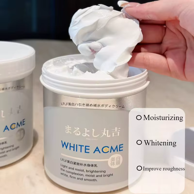 Masque corporel éclaircissant japonais à la niacinamide, lotion hydratante raffermissante et lissant
