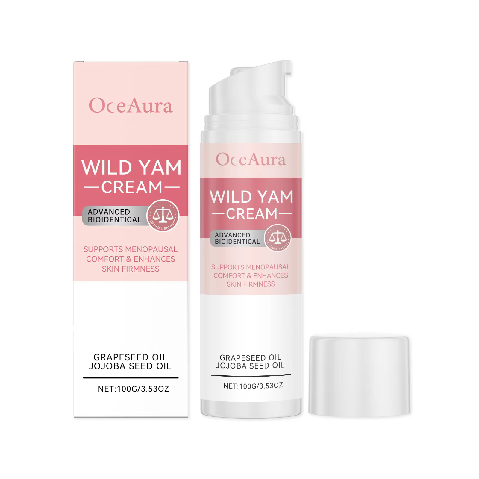 Crème Yam sauvage pour l'équilibre des hormones, apaisante pour la ménopause, réduit les flashs chau
