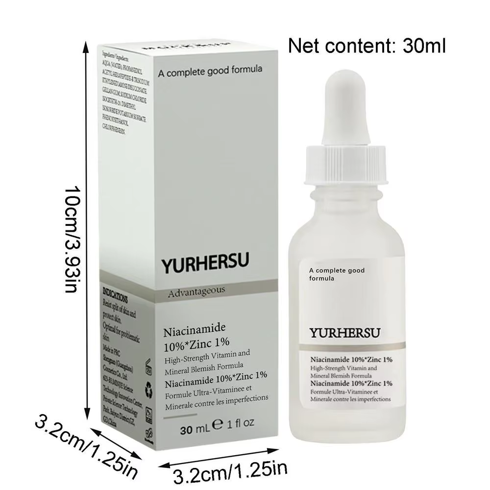 Sérum visage hydratant à l'acide hyaluronique, essence éclaircissante pour le visage, niacinamide, 1