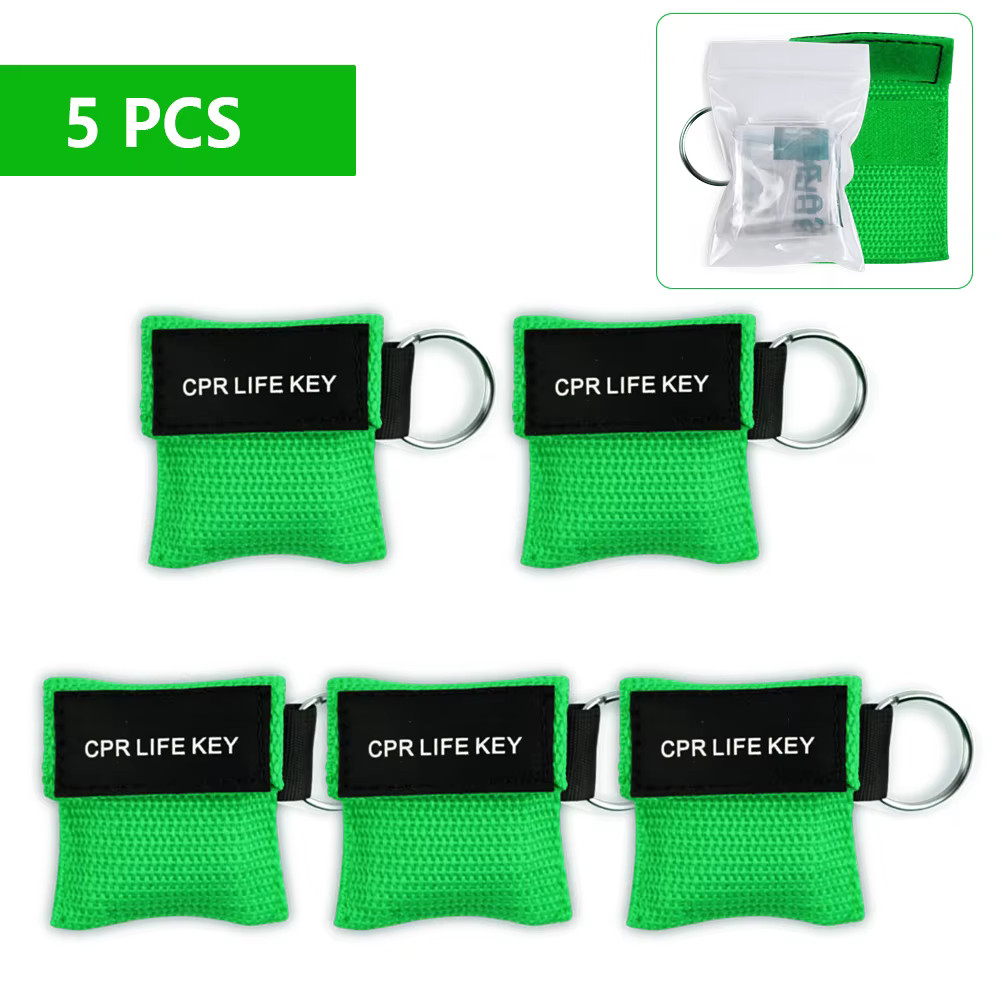 Masque de protection faciale CPR professionnel (1 à 10 pièces) – Outil de réanimation d'urgence avec