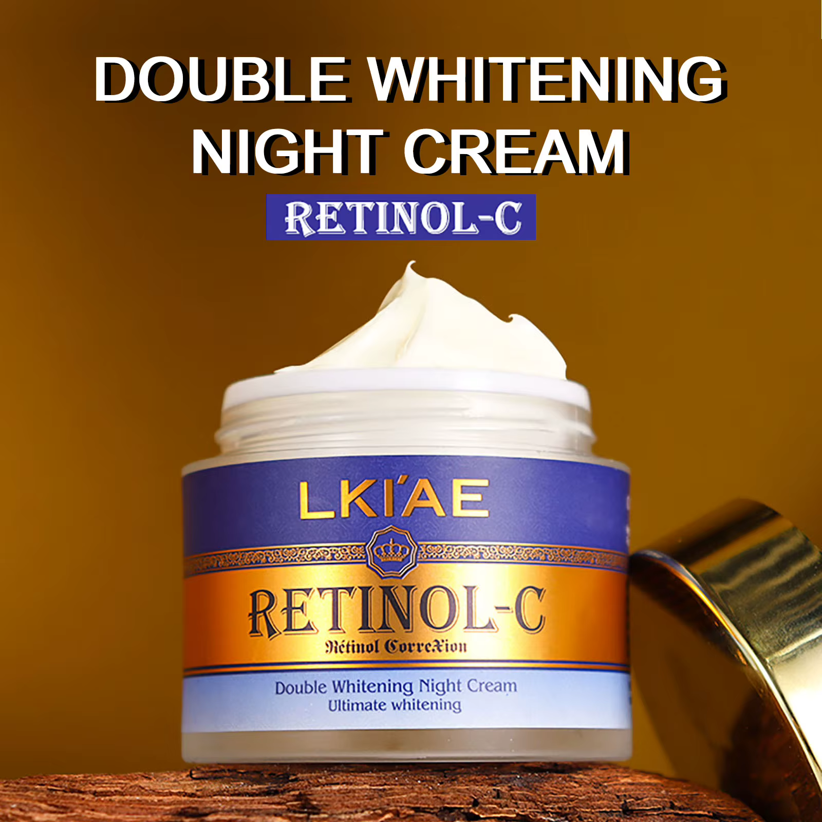 AILKE crème blanchissante pour le visage au rétinol jour et nuit, nettoyage, réduit les taches foncé