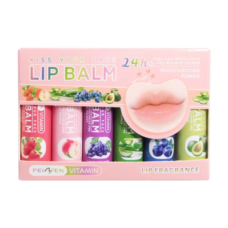 Ensemble de baume à lèvres aromatisé aux fruits Pennyfun : formule ultra-hydratante et hydratante -