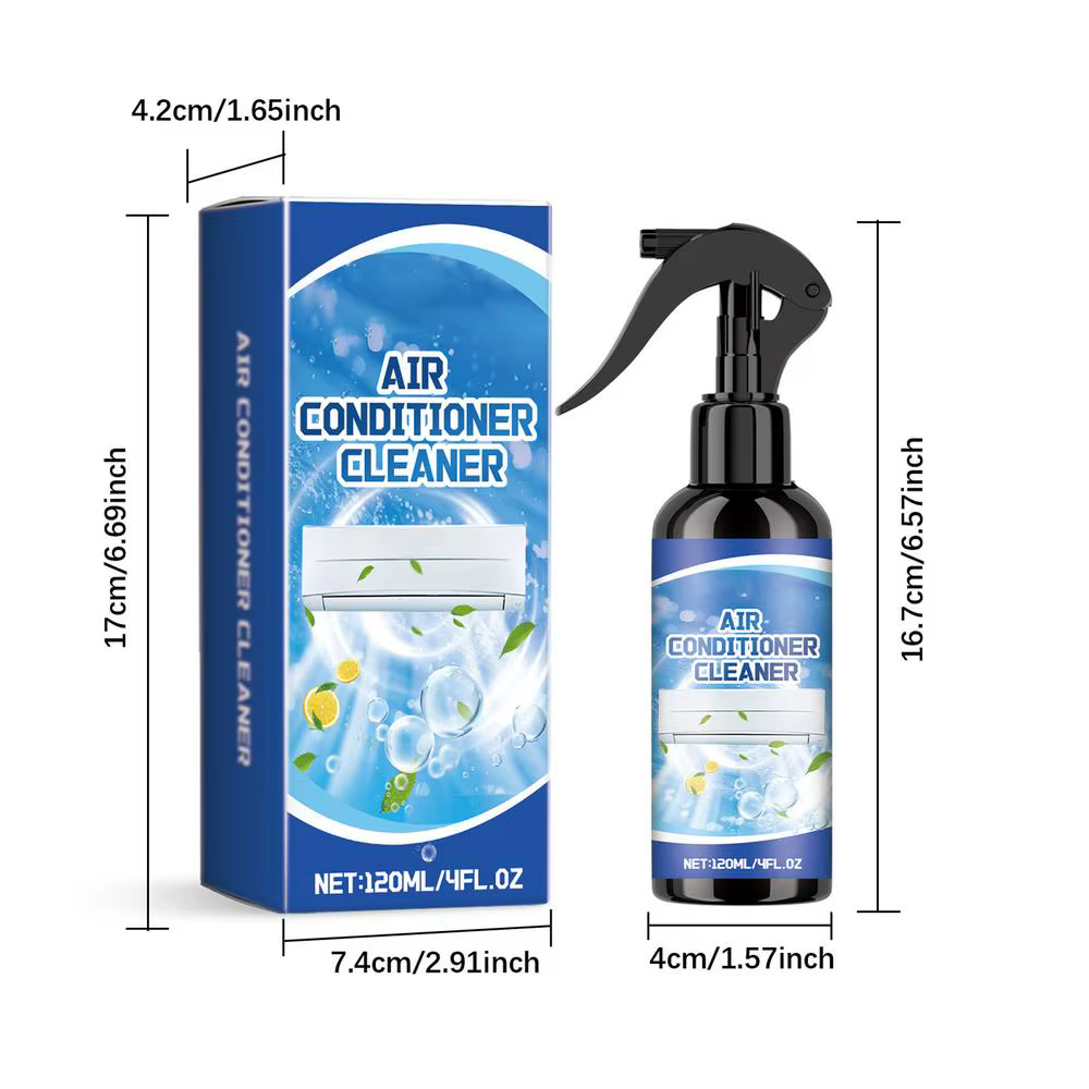 Nettoyant multifonctionnel pour climatiseur 120 ml – Spray pour condenseur, évaporateur et conduits 