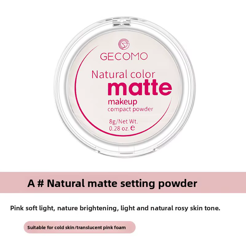 Poudre compacte matifiante, 1 pièce, poudre de maquillage mate, contrôle de l'huile, translucide soy