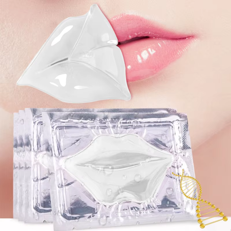 Masque à lèvres au collagène cristal, 5 pièces, patchs roses repulpants, Essence nourrissante, cosmé