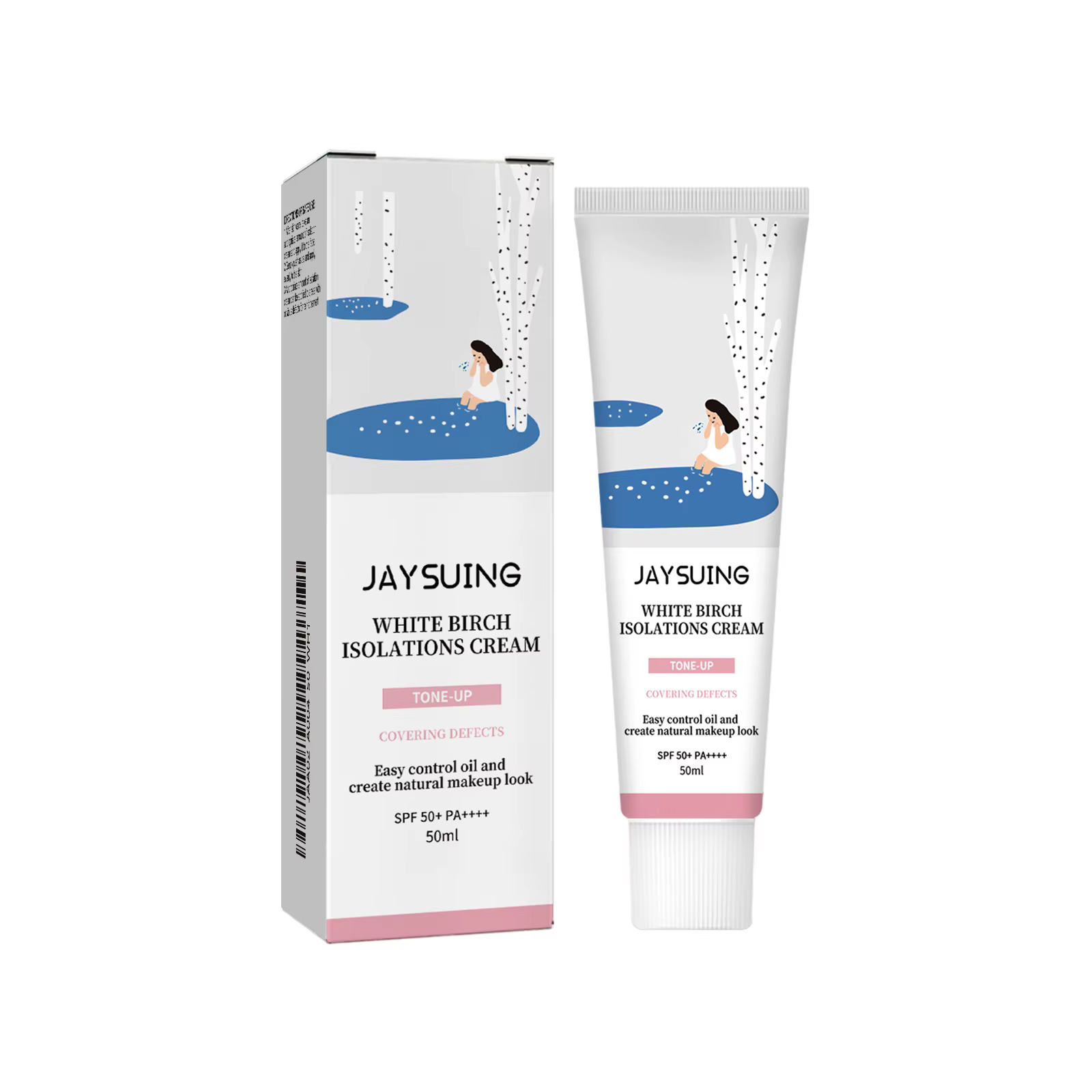 Crème solaire Spf 50 + Pa +++ Protection Uv Isolation crème solaire rafraîchissante éclaircissante h