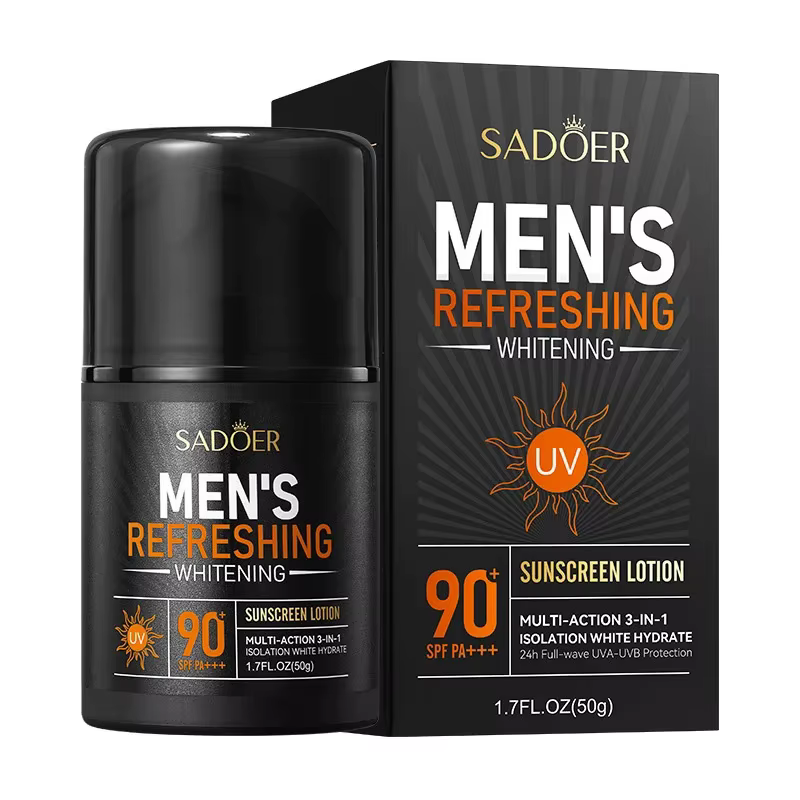SAODER crème solaire pour hommes pour visage cou corps bloqueur solaire pour hommes protecteur solai