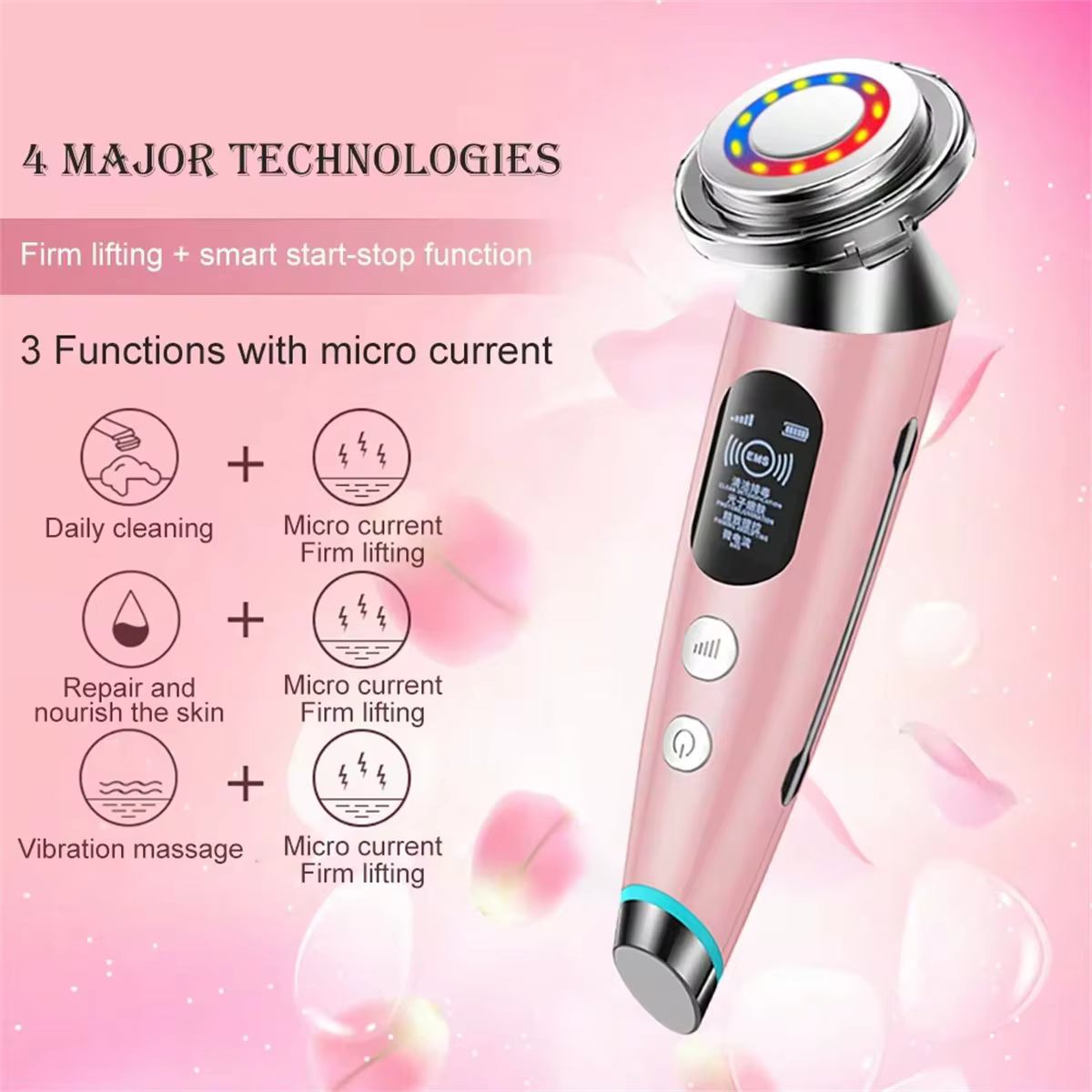 Masseur électrique pour le visage, Lifting du visage, Anti-vieillissement, raffermissement de la pea