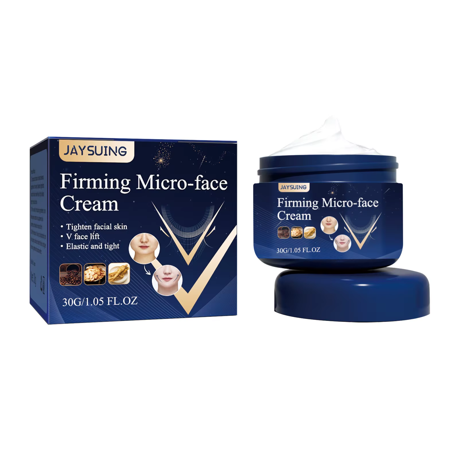 Crème raffermissante en forme de V, Eva F-AT, dissolvant de double ruisseau, élimine les muscles, ra