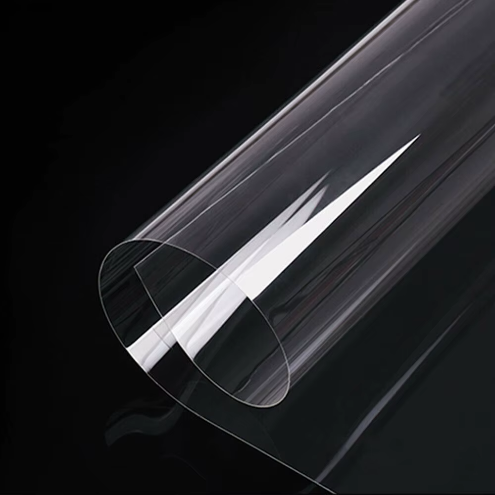 Tissu en PVC Transparent Ultra-Transparent, tissu en verre doux, feuille de cristal Flexible et impe