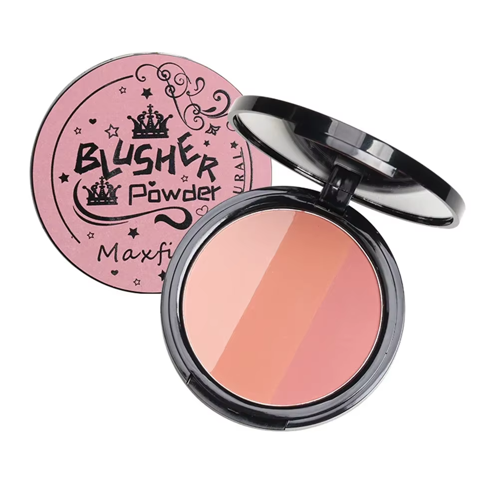 Palette de poudre de Contour mate Rose bronzante, poudre d'ombrage naturelle longue durée pour le vi